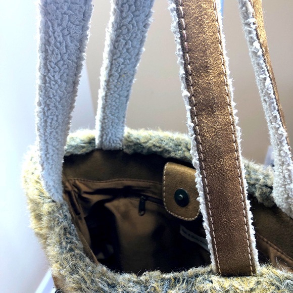 Bath & Body works faux fur/suede purse/tote - Picture 5 of 8